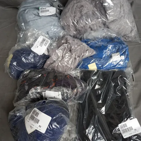 BOX OF APPROXIMATELY 12 CLOTHING ITEMS TO INCLUDE WRAP DRESS, TOPS, PYJAMA SET ETC