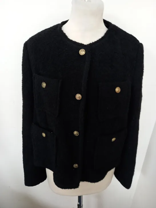 MASSIMO DUTTI MULTI POCKETED LONG SLEEVE JACKET - EUR M