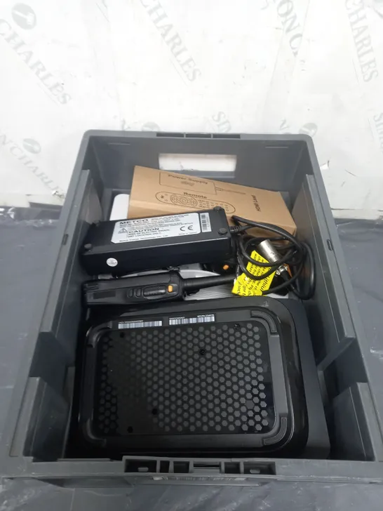 APPROXIMATELY 10 ASSORTED ELECTRICAL PRODUCTS TO INCLUDE SKY BOXES , HDMI LEEDS ,  WALKIE TALKIE , ETC 