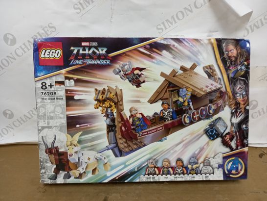 BOXED LEGO MARVEL THOR LOVE AND THUNDER - THE GOAT BOAT - (76208) RRP £44.99