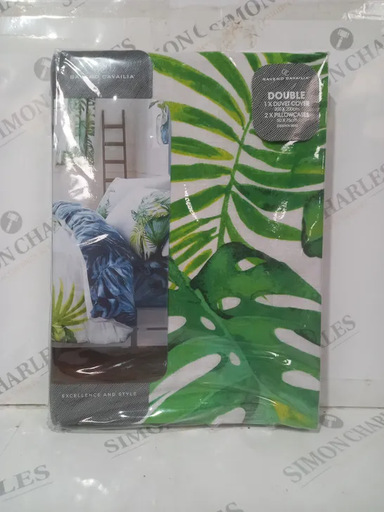 GAVENO CAVAILIA DUVET SET IN TROPICAL LEAF DESIGN - DOUBLE