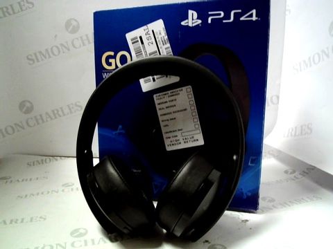 PLAYSTATION 4 GOLD WIRELESS HEADPHONES RRP &pound;89.99