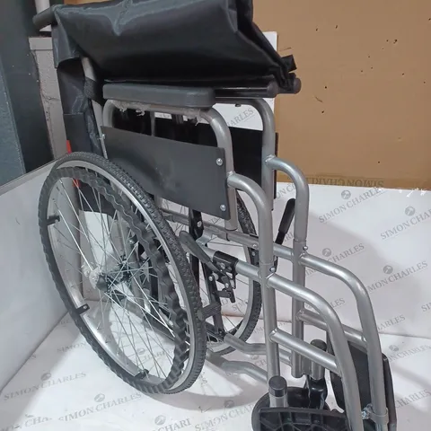 BOXED ALL AID BLACK/GREY MANUAL WHEELCHAIR 