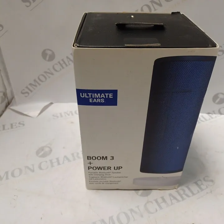 BOXED ULTIMATE EARS BOOM 3 + POWER UP 4571916Simon Charles Auctioneers