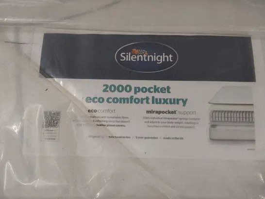 QUALITY BAGGED 4' 6" DOUBLE SILENTNIGHT 2000 POCKET ECO COMFORT LUXURY MATTRESS