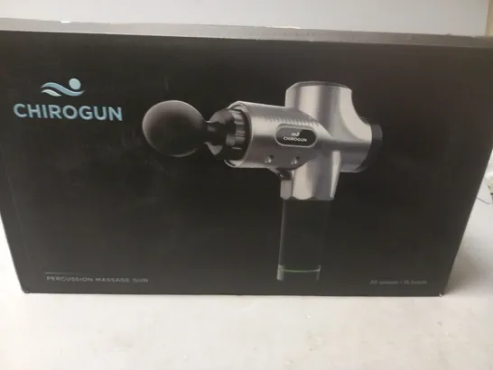 BOXED CHIROGUN PERCUSSION MASSAGE GUN 