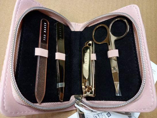 TED BAKER DUSTY PINK MANICURE SET 