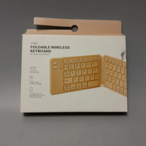 BOXED TYPO FOLDABLE WIRELESS KEYBOARD