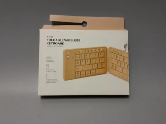 BOXED TYPO FOLDABLE WIRELESS KEYBOARD