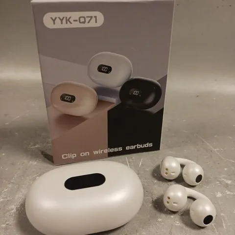 BOXED YYK-Q71 CLIP ON WIRELESS EARPHONES 