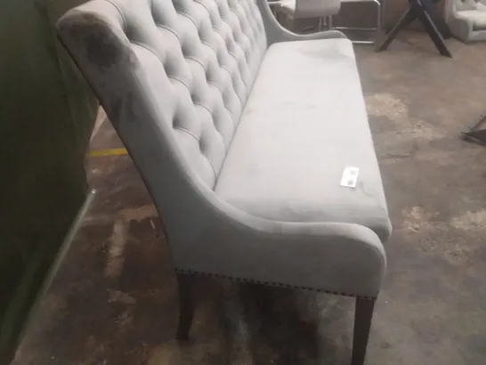 GREY FABRIC BENCH