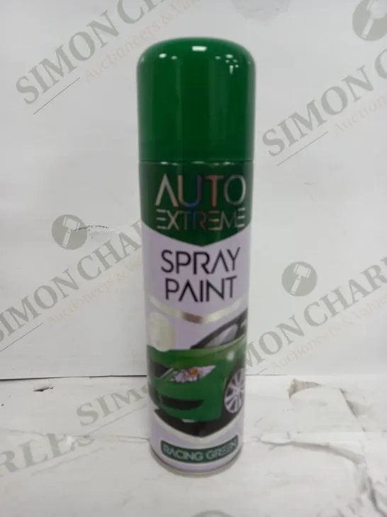 BOX OF 24 AUTO EXTREME SPRAY PAINT - RACING GREEN