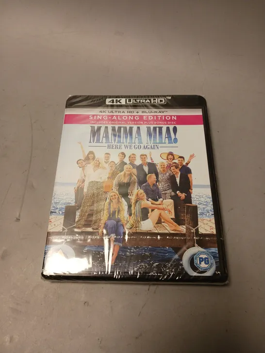 SEALED MAMMA MIA! HERE WE GO AGAIN 4K ULTRA HD BLU-RAY