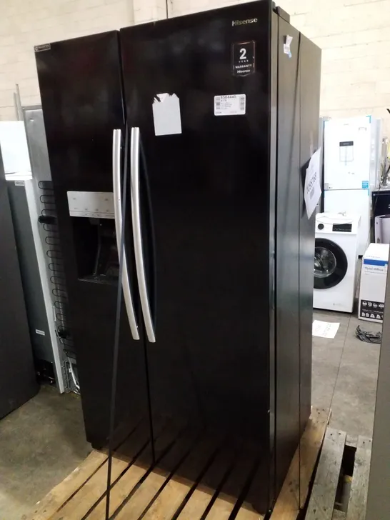 HISENSE SIDE-BY-SIDE DOOR AMERICAN FRDGE FREEZER - UNPROCESSED RAW RETURN