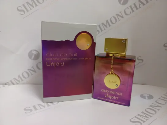 BOXED ARMAF CLUB DE NUIT UNTOLD EAU DE PARFUM SPRAY - 105ML 