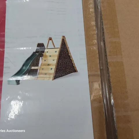 BOXED PLUM WOODEN CHILDRENS PYRAMID (2 BOXES & SLIDE)