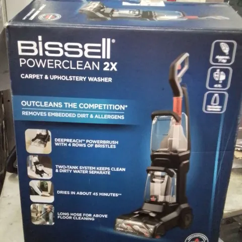 BOXED BISSELL POWERCLEAN 2X CARPET & UPHOLSTERY WASHER