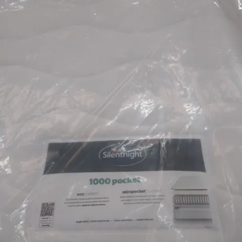 QUALITY BAGGED SILENTNIGHT ECO COMFORT POCKET SPRUNG 1000 SINGLE 3FT MATTRESS