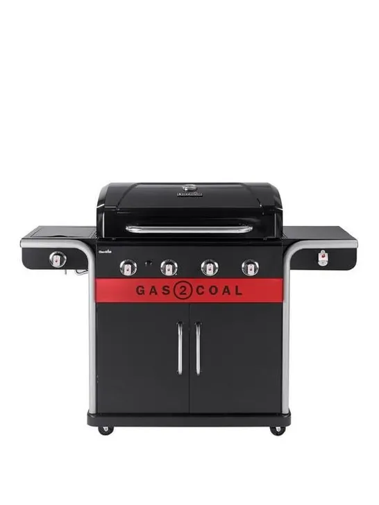 4 BURNER HYBRID GAS AND CHARCOAL GRILL