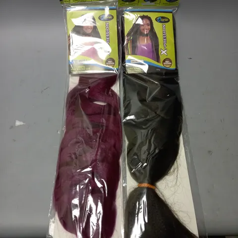 BOX OF APPROX. 20 SEALED OLIVIA HAIR PIECES IN ASSORTED COLOURS AND STYLES 