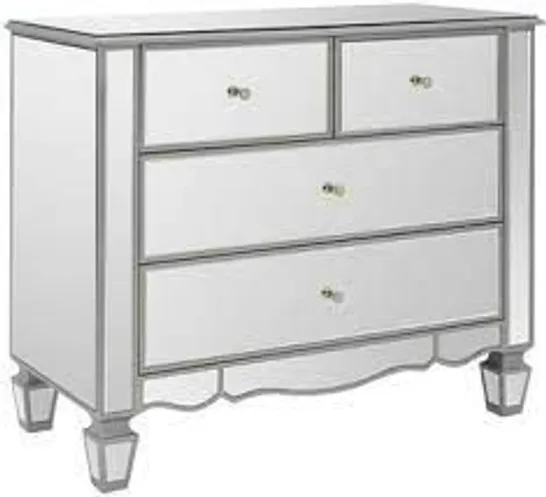 BOXED MIRAGE WIDE 2+2 MIRRORED CHEST (1 BOX) RRP £189.99