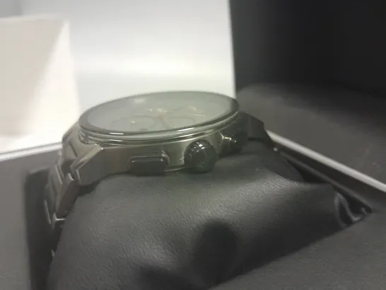 HUGO BOSS STAINLESS STEEL GREY FACED WATCH