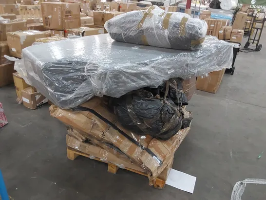 PALLET OF ASSORTED CONSUMER PRODUCTS/FURNITURE PARTS 