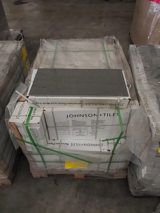 PALLET OF APPROX 32 X CARTONS OF JOHNSON TILES, MODERN SLATE POLISHED PORCELAIN FLOOR & WALL TILES - 8 TILES PER CARTON // TILE SIZE: 600 x 300 x 9.5mm