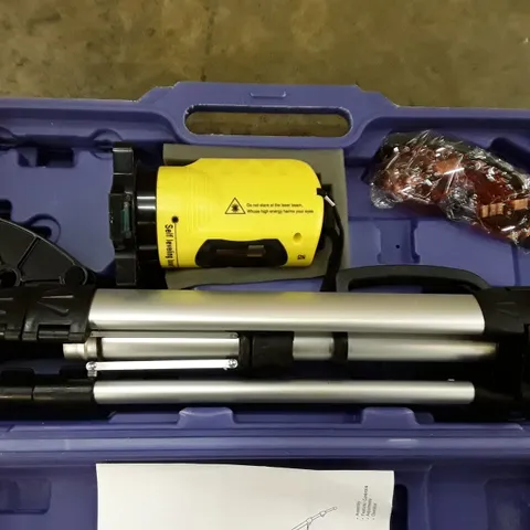 BOX CONTAINING 5 SELF LEVELLING LASER CROSS LEVEL 