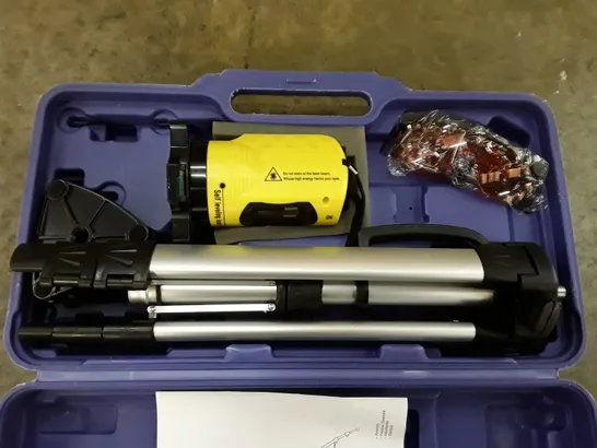 BOX CONTAINING 5 SELF LEVELLING LASER CROSS LEVEL 