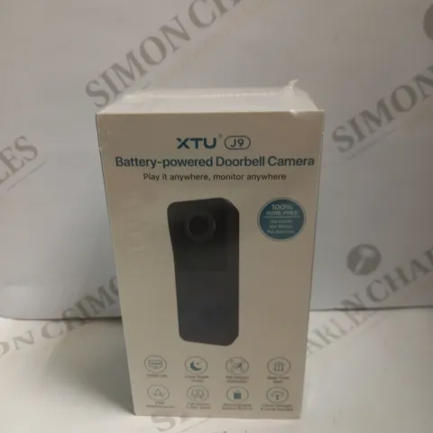 BOXED AND SEALED XTU J9 BATTERY POWERED DOORBELL CAMERA