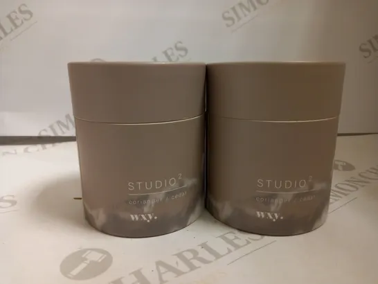 LOT OF 2 WXY. STUDIO 2 CANDLE 170G - CORIANDER / CEDAR