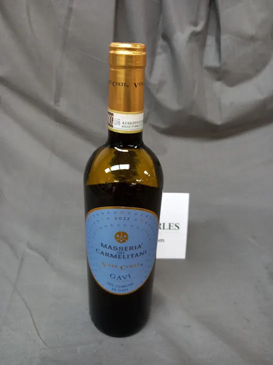 BOX OF 6 MASSERIA DEI CARMELITANI VITE COLTE GAVI DEL COMUNE 75CL - COLLECTION ONLY