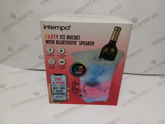 INTEMPO PARTY ICE BUCKET WITH BLUETOOTH SPEAKER