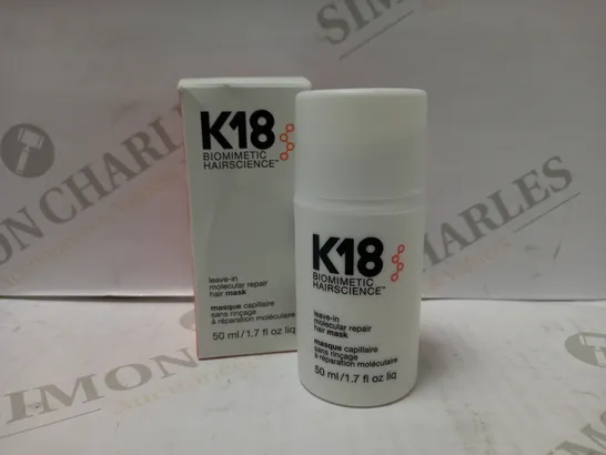 K18 LEAVE-IN MOLECULAR REPAIR HAIR MASK 50ML 