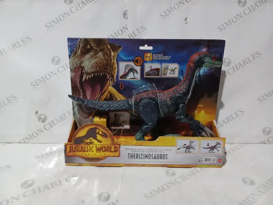 BOXED JURASSIC WORLD DOMINION SOUND SLASHIN' THERIZINOSAURUS