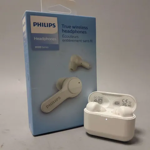 BOXED PHILIPS 3000 SERIES TRUE WIRELESS EARBUDS IN WHITE