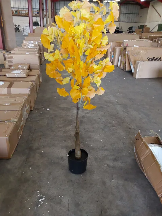 BOXED LARGE ARTIFICIAL GINKGO TREE 150CM