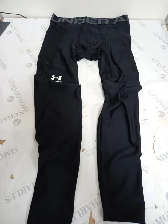 UNDER ARMOUR HEATGEAR ARMOUR LEGGINGS IN BLACK - LARGE