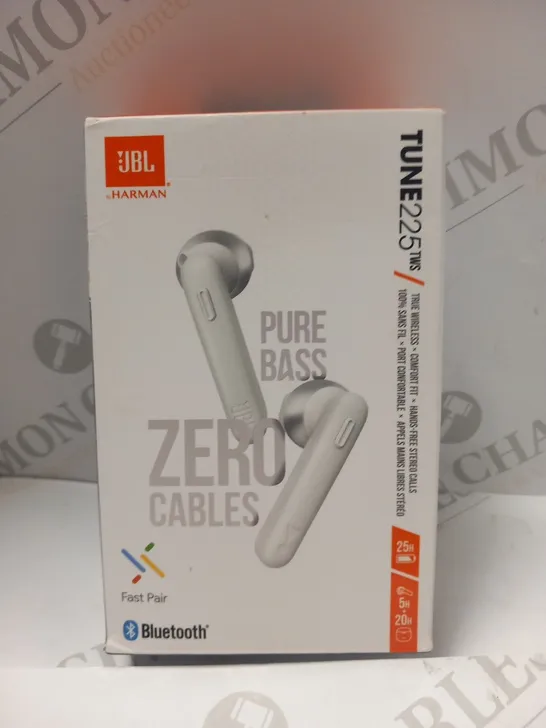 BOXED JBL BY HARMAN TUNE 255 TRUE WIRELESS EARPHONES