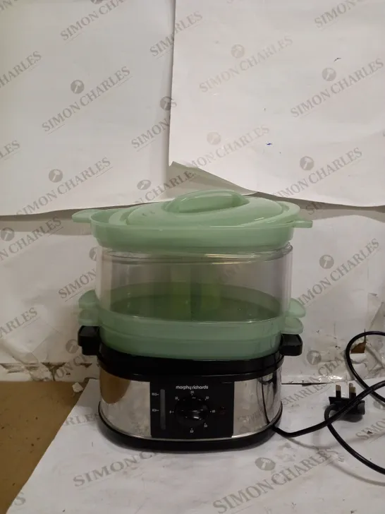 MORPHY RICHARDS STAINLESS STEEL FOOD STEAMER