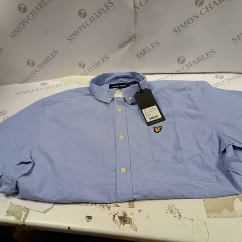 LARGE LYLE&SCOTT SHORT SLEEVE LIGHT WEIGHT OXFORD SHIRT 