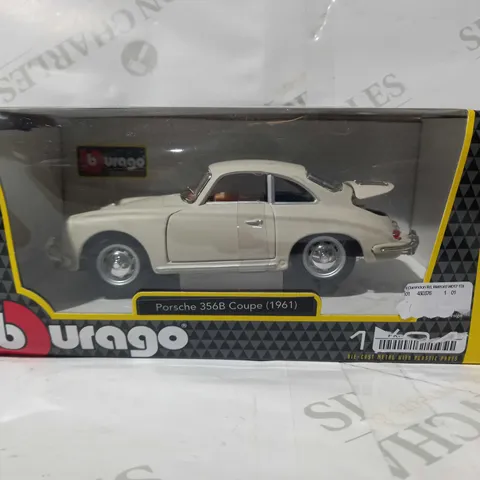 BURAGO 1/24 SCALE PORSCHE 356B COUPE (1961) MODEL