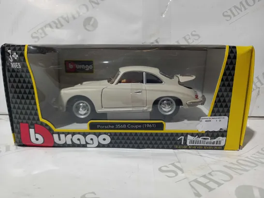 BURAGO 1/24 SCALE PORSCHE 356B COUPE (1961) MODEL