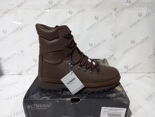 ALTBERG NEW DEFENDER COMBAT BOOT BROWN LEATHER SIZE 10