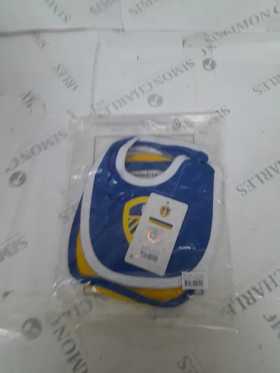 OFFICIAL LEEDS UNITED BABY BIBS 