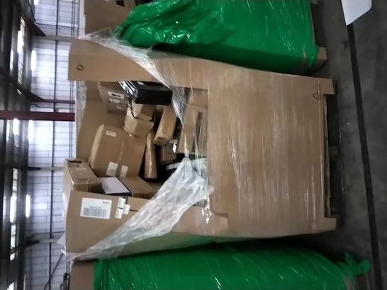 PALLET OF ASSORTED ITEMS INCLUDING 3D WALL PANELS, METAL DETECTOR, STAND MIXER, ALUMINIUM FRAME WHITEBOARD AND GRIND AND BREW COFFEE MAKER