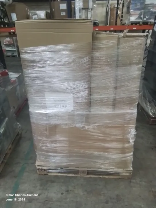 PALLET OF APPROXIMATELY 6 UNPROCESSED RAW RETURN HOUSEHOLD AND ELECTRICAL GOODS TO INCLUDE;