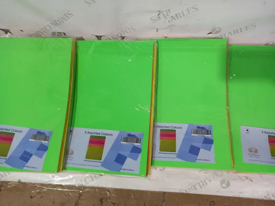 BOX OF APPROXIMATELY 5 ASSORTED PACKS OF DOCUMENT WALLETS IN ASSORTED COLOURS