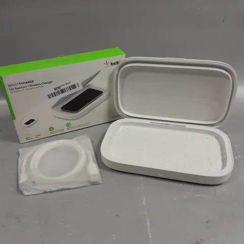 BOXED BELKIN BOOST CHARGE UV SANITIZER & WIRELESS CHARGER	